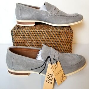 Madden NYC Clay Suede Leather Comfort Penny Loafer NWT